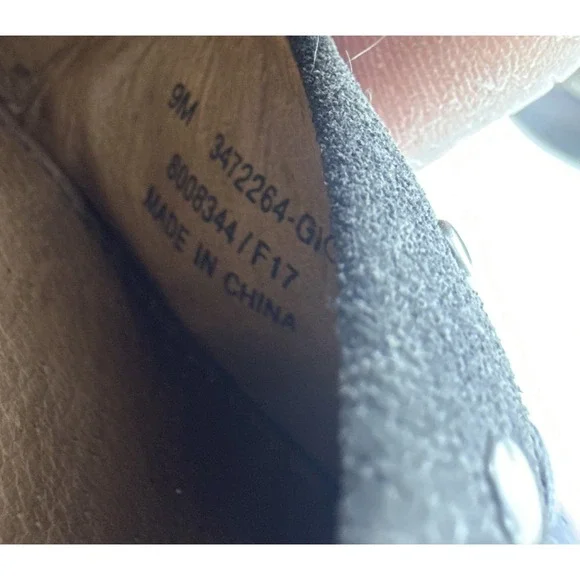 Frye Embroidered Studded Pointed Toe Slip On Ballet Flats Gray Suede 9M Size 9 - Picture 4 of 10